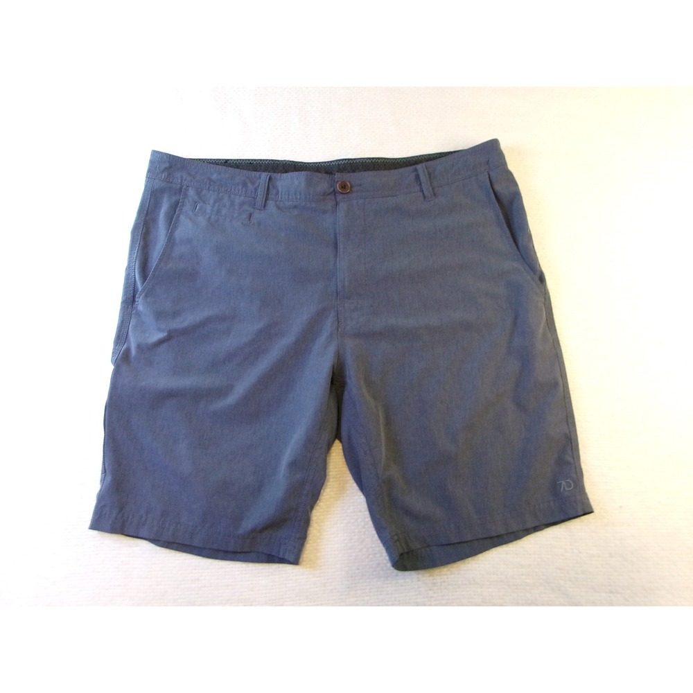 7 Diamonds 7D Mens Hybrid Shorts Blue Heather Stretch Golf Casual Size 38